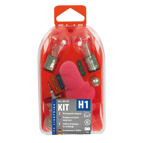 11-piece replacement lamp kit, halogen H1 - 12V