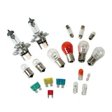 Lampenset, 19 Ersatzlampen, Halogen 2x H4 - 12V 58163