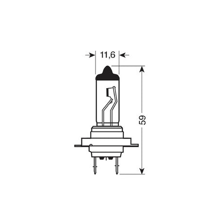 Pilot 12V Lampada alogena Blu-Xe - H7 - 100W - PX26d - 2 pz - Scatola Plast.