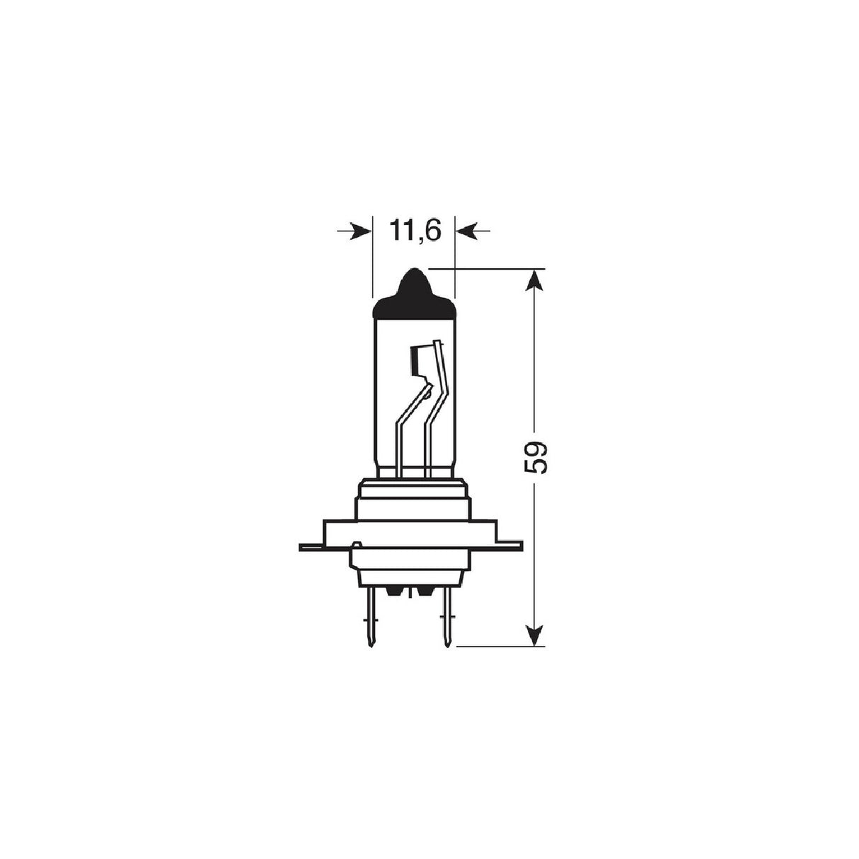 Pilot 12V Lampada alogena Blu-Xe - H7 - 100W - PX26d - 2 pz - D/Blister