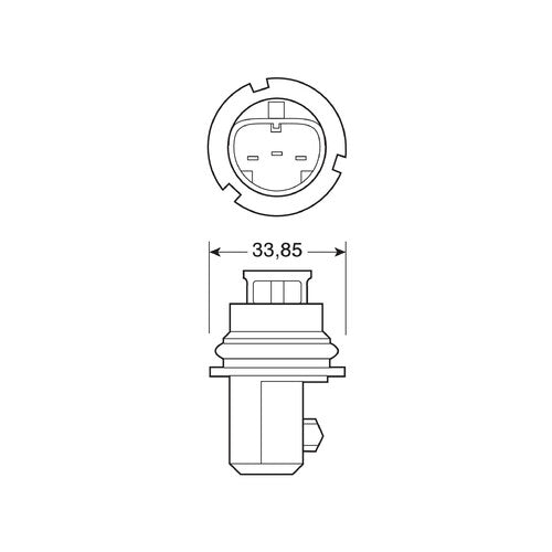 Pilot 12V Halogenlampe Blu-Xe HB1 9004 65/45W P29t 2 Stück Kunststoffbox.