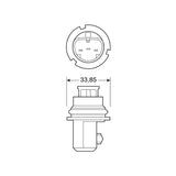 Pilot 12V Halogenlampe Blu-Xe HB1 9004 65/45W P29t 2 Stück Kunststoffbox.