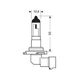 12V Halogenlampe - HB4 9006 - 51W - P22d - 1 Stück - Verpackung 58281
