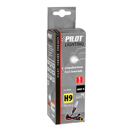 Pilot 12/24V HID Xenon Bulb 6,000K - H9 - 1 pc - Box