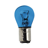 Pilot 12V Blue Dyed Glass, Lampada 2 filamenti P21/5W 21/5W BAY15d 2 pz