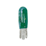 Lampa 12V Lampada con zoccolo vetro (T5) 1,2W W2x4,6d 2 pz D/Blister Verde