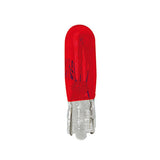 Lampa 12V Lampada con zoccolo vetro (T5) 1,2W W2x4,6d 2 pz D/Blister Rosso 58358