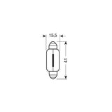 Pilot 12V Lampada siluro Blu-Xe - 15x41 mm - 18W - SV8,5-8 - 2 pz - D/Blister