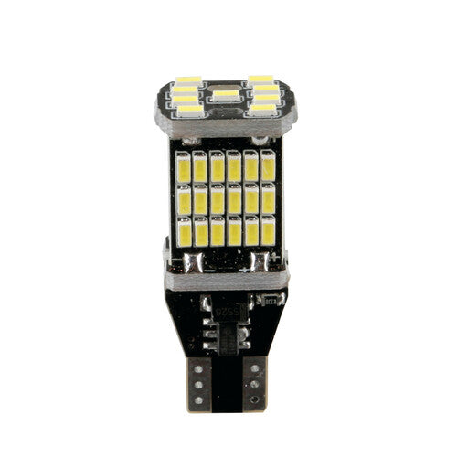 Piloto 12-18V Led serie 45 Led SMD T15 W2,1x9,5d 2 uds Blanco