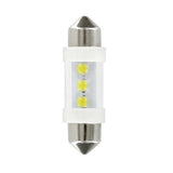 Lámpara piloto torpedo de 12 V, 3 LED (C5W), 10 x 35 mm, SV8,5-8, 2 unidades, caja blanca