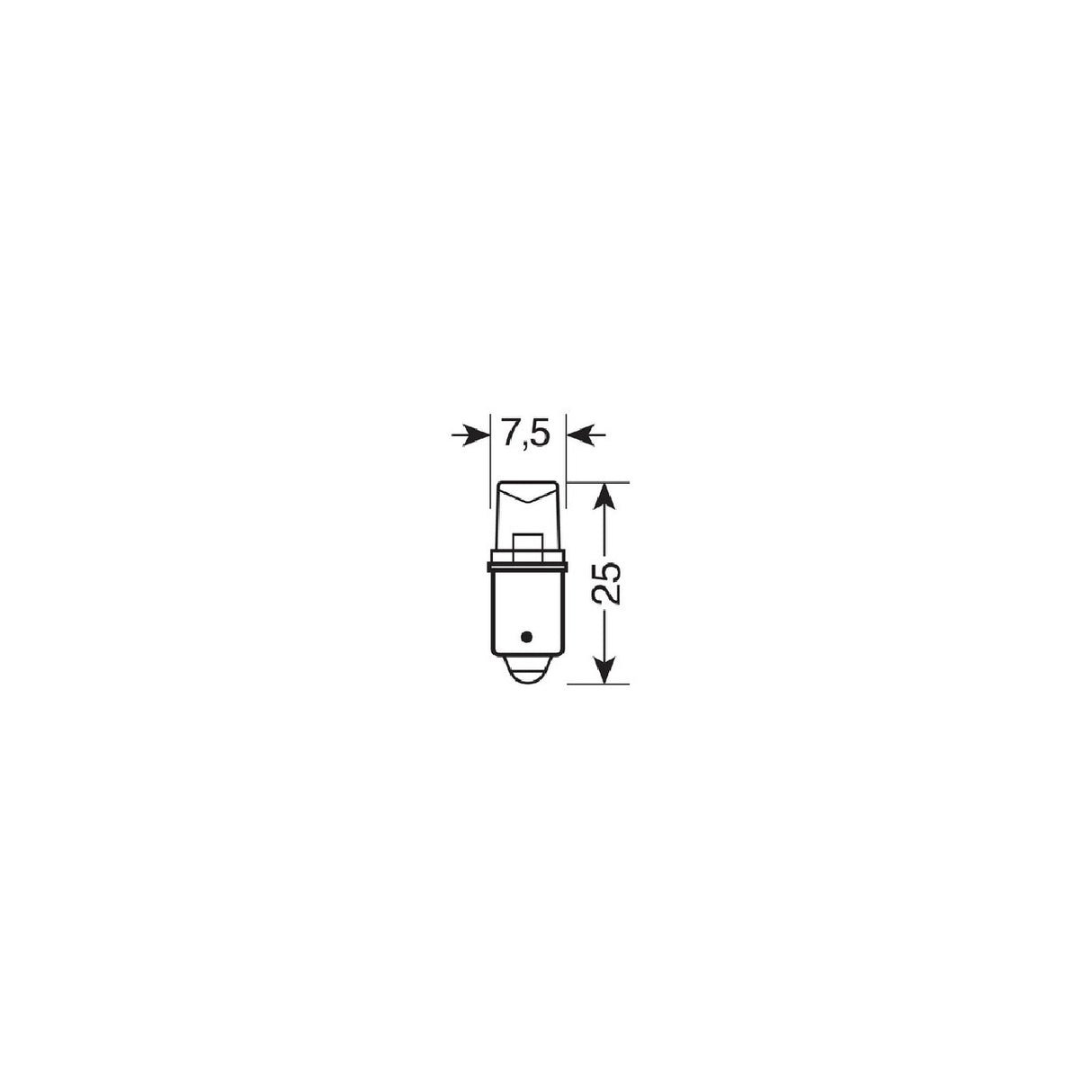 Pilot 12V Micro lampada 1 Led - (T4W) - BA9s - 2 pz - D/Blister - Multicolour