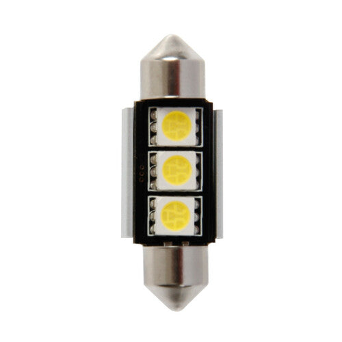 Piloto Hyper-Led 9 3 x3 chips C5W 10x36 mm SV8,5-8 1 ud Blanco Resistencia incl.