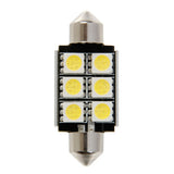 Pilot Hyper-Led 18 6 x3 chips 15x36 mm SV8,5-8 1 pz Bianco Resistenza inc