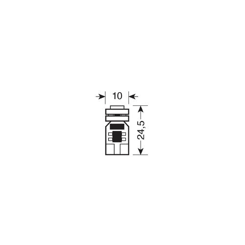 Pilot Hyper-Led 12 4 x3 chips T10 Quadrifocus W2,1x9,5d 2 piezas Blanco Res. inc.