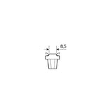 Pilot 12V Lampada cruscotto 1 Led - B8,5d - 2 pz - Scatola - Bianco