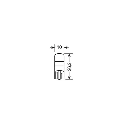 Pilot 10-32V Mega-Led 1 1 super chip T10 W2,1x9,5d 2 pz Bianco Doppia polarità