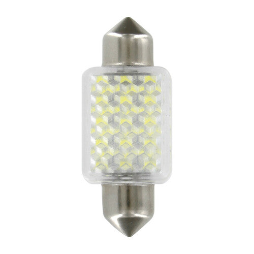 Piloto 12V Hyper-Led 27 27 SMD x 1 chips 15x35 mm SV8,5-8 1 ud Blanco
