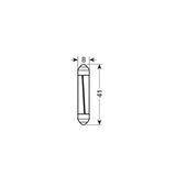 Pilot 12V Mega-Led 9 1 SMD x 9 chips 8x41 mm SV8,5-8 1 pz D/Blister Bianco