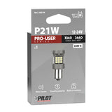 Pilot 12/24V Pro-User Series - (P21W) - BA15s - 1 pz - Scatola - Bianco - Doppia polarità - Resistenza incorporata
