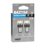 Pilot 12V Ultra-Lumen Series - (P21/4W) - BAZ15d - 2 uds - Caja - Blanco - Doble polaridad - Resistencia incorporada