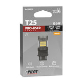 Pilot 12/24V Pro-User Series - (PY27/7W) - W2,5x16q - 1 pz - Scatola - Arancio - Doppia polarità - Resistenza incorporata