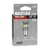 Pilot 12/24V Pro-User Series - (P21/4W) - BAZ15d - 1 ud - Caja - Blanco - Doble polaridad - Resistencia incorporada