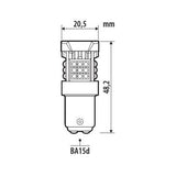 Pilot 12/24V Pro-User Series - (BA15d) - BA15d - 1 ud - Caja - Blanco - Polaridad dual - Resistencia incorporada