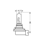Pilot 12V Halogen-Xenon-Eislampe – H9 – 65W – PGJ19-5 – 2 Stück – Karton