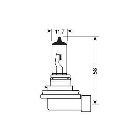 Pilot 12V Lampada alogena Xenon Ice - H11 - 55W - PGJ19-2 - 2 pz - Scatola