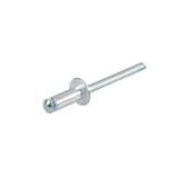 Lampa Aluminum Rivets, Set of 50 Graf License Plate Rivets - Silver