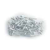 Lampa Aluminum Rivets, Set of 50 Graf License Plate Rivets - Silver