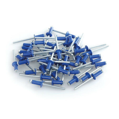 Lampa Aluminium Rivets, set 50 rivetti Graf per portatarga - Blu