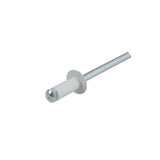 Lampa Aluminum Rivets, Set of 50 Graf License Plate Rivets - White