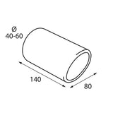Pilot Terminale di scarico auto Taglio Diagonale TS-16 L