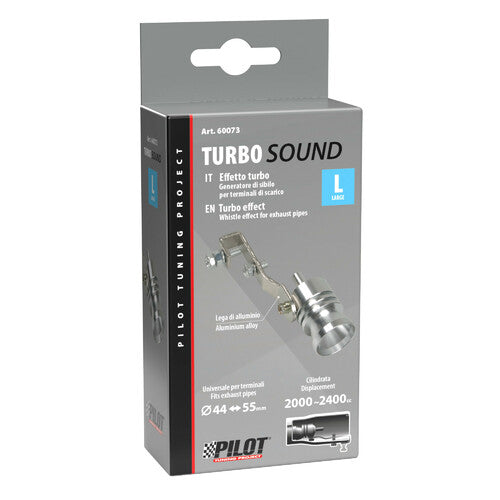 Punta de escape de piloto con efectos especiales y sonido turbo - L - 44/55 mm