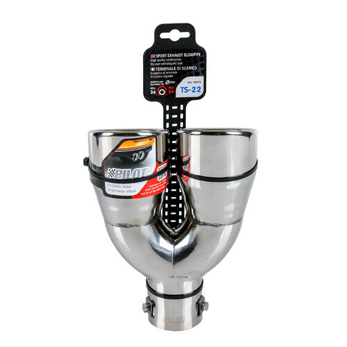 Silenciador de escape doble Pilot TS-22