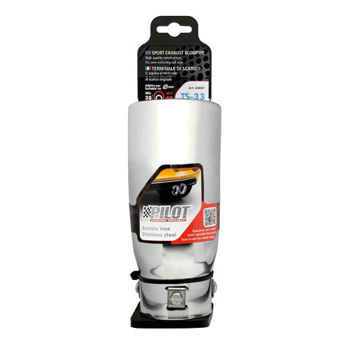 Codo de silenciador de escape Pilot TS-33