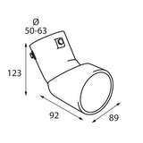 Codo de silenciador de escape Pilot TS-45