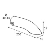 Punta de escape curva Pilot T-06