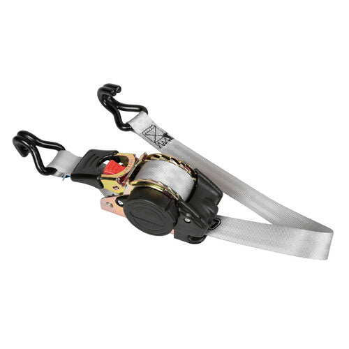 Lampa Spanngurt mit selbstaufrollender Ratsche, Doppelhaken - 2,5 x 300 cm 60141