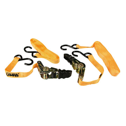 Lampa Pro-Safe, Set mit 2 Spanngurten mit Doppelhakenratsche S - 500 cm 60166
