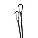 Schnapphakenlampe, zwei elastische Kordeln mit Karabinerhaken aus Aluminium 60179