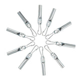 Lampenset mit 10 Verschlussklemmen und Karabiner für Seile - 8 mm 60254