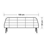 GRG-3 lamp, metal dividing grille 34x109 cm