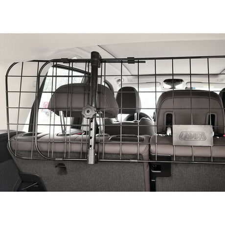 Guardian lamp, telescopic partition grille, headrest application