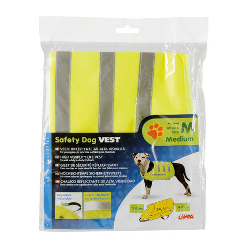 Lampa Dog Safety Vest, High Visibility Reflective Vest - M