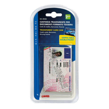 Lamp Set of 2 double-pocket pencil cases