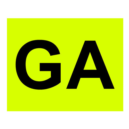 Lampa Contrassegno GA (Guida Accompagnata) - Anteriore