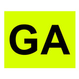 Lampa Contrassegno GA (Guida Accompagnata) - Anteriore