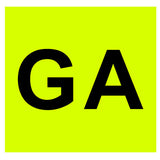 GA (Accompanied Driving) Sign Lamp - Rear